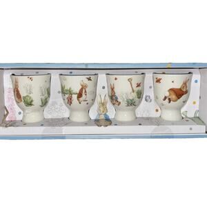 Beatrix Potter Peter Rabbit Easter Boiled Egg Holder Mini Cup Gift Set New
